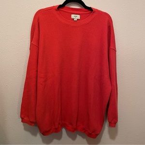 AERIE oversized waffle knit sweatshirt. Size M.